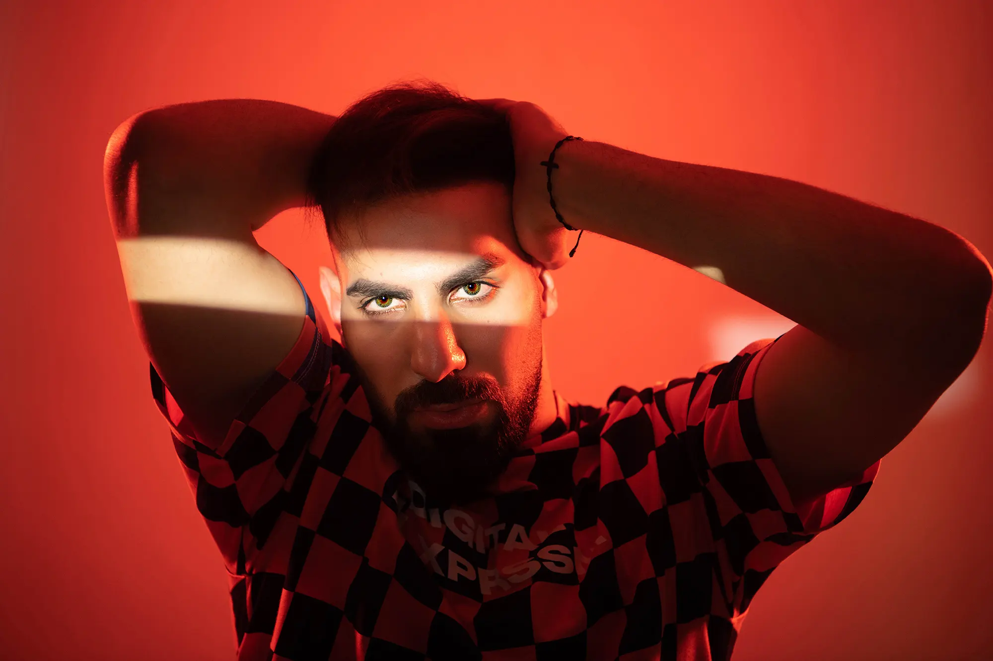 Solo studio portrait at Sky Portraits' studio in St Leonards, Sydney - top studio photographer